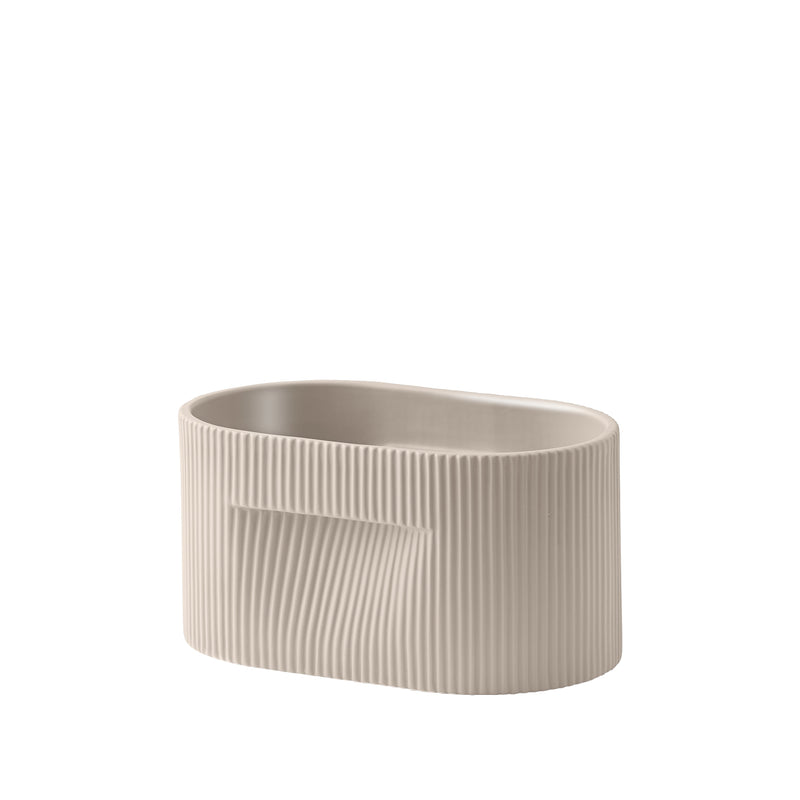 muuto | ridge planter | beige 13cm