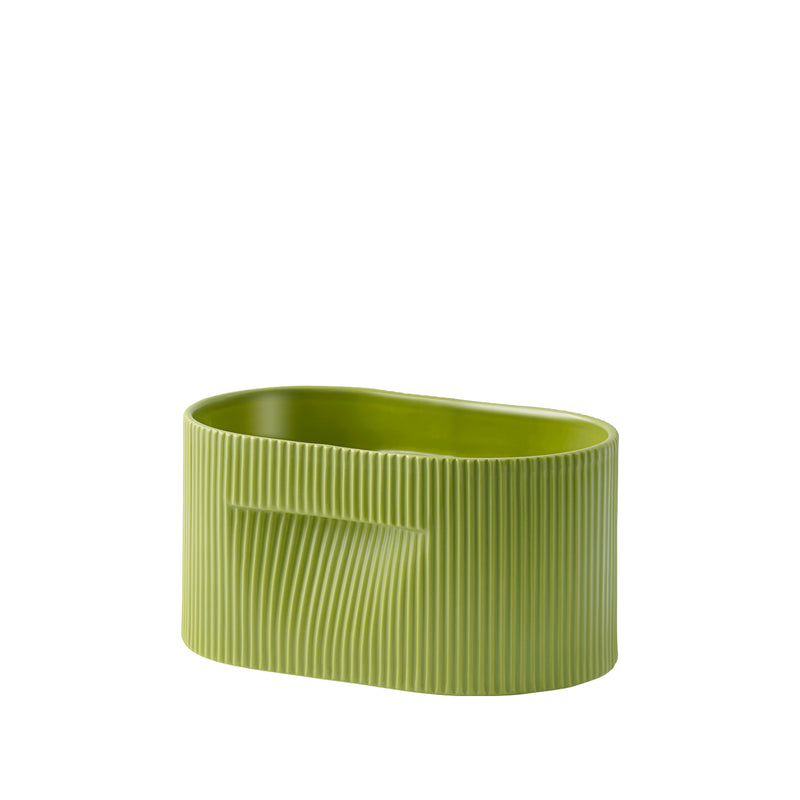 muuto | ridge planter | moss green 13cm