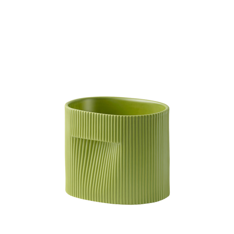 muuto | ridge planter | moss green 15cm