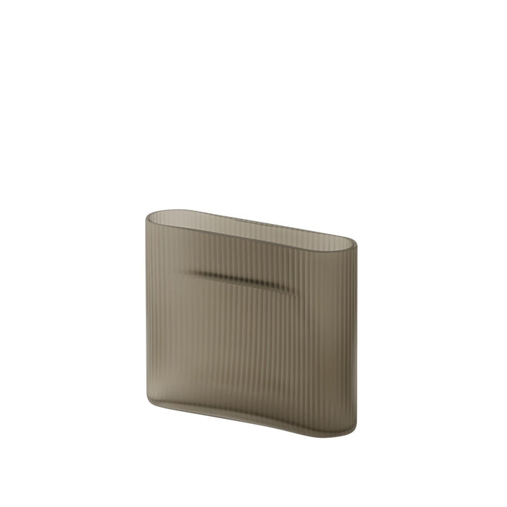 muuto | ridge vase | taupe 16.5cm