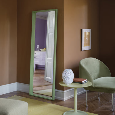 muuto | soft side table 48x48cm | beige green laminate