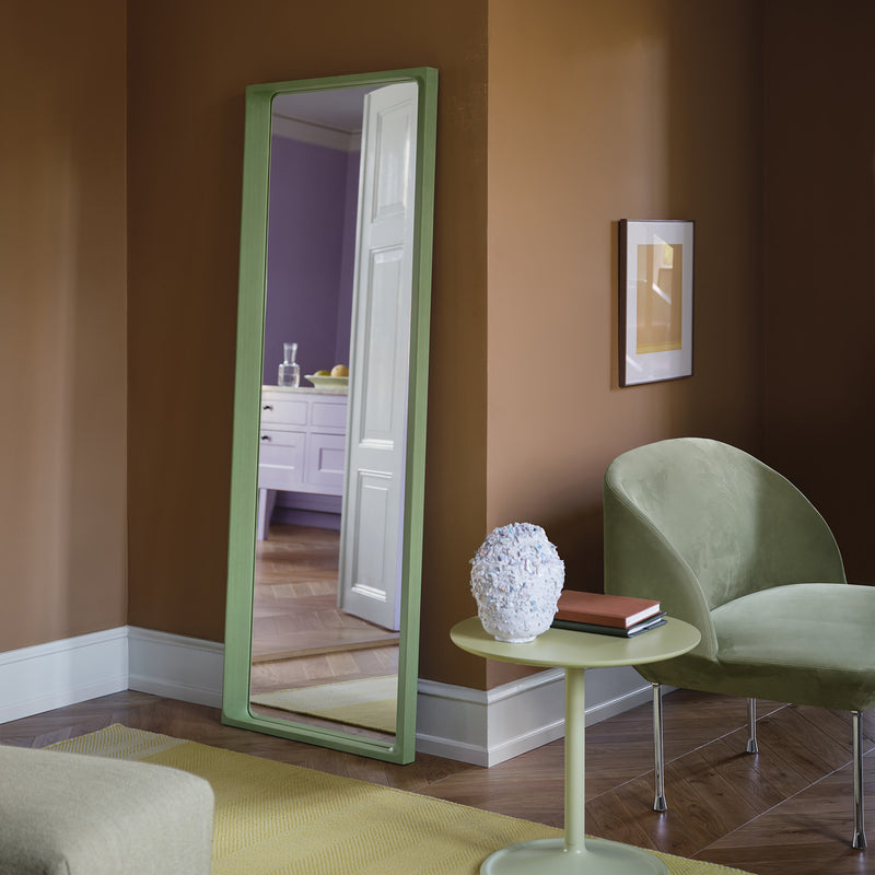 muuto | soft side table 48x48cm | beige green laminate