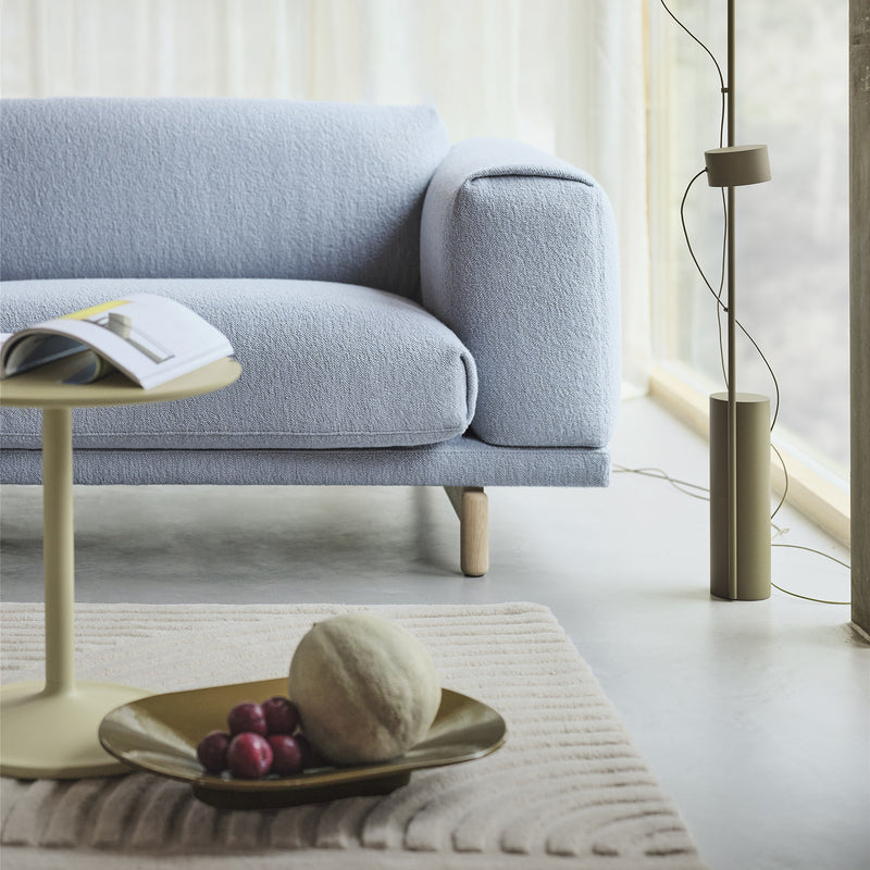 muuto | soft side table 48x48cm | beige green laminate