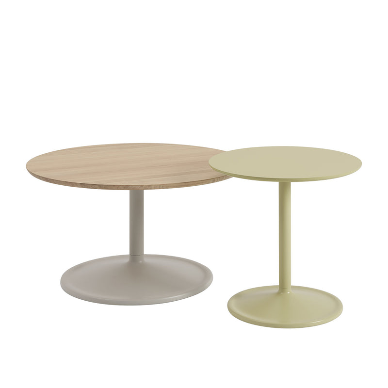 muuto | soft side table 48x48cm | beige green laminate