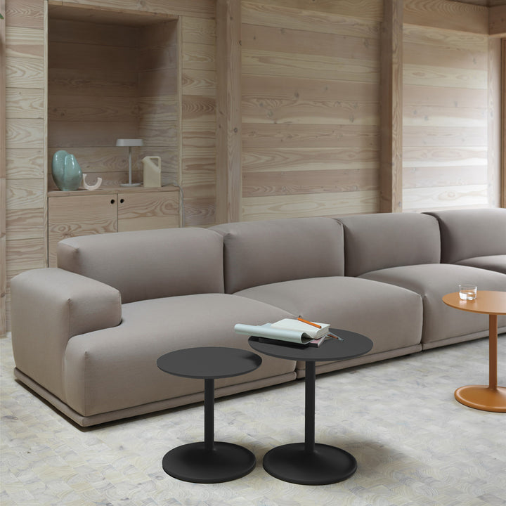 muuto | soft side table 41x40cm | black laminate