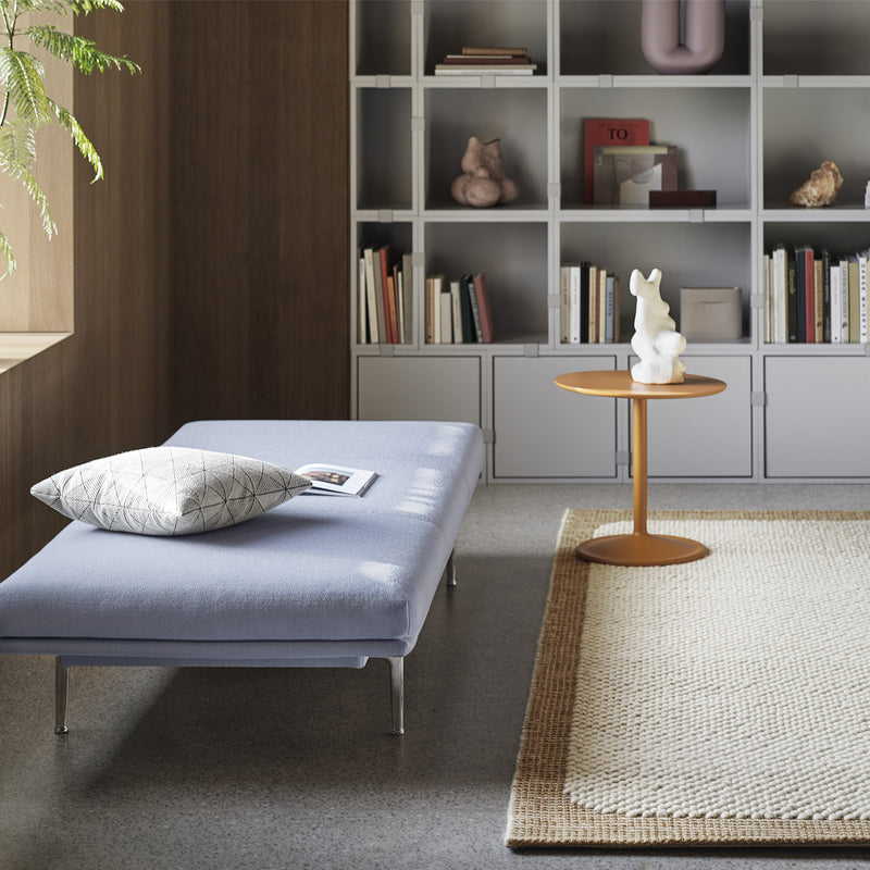 muuto | soft side table 48x48cm | orange laminate