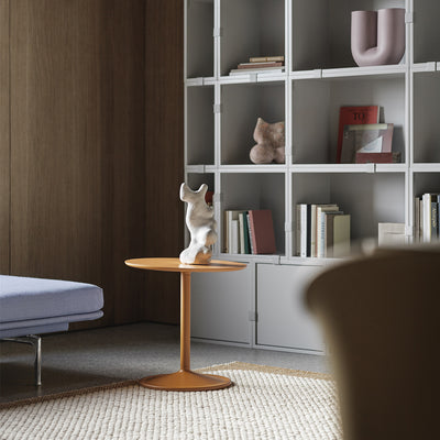 muuto | soft side table 48x48cm | orange laminate