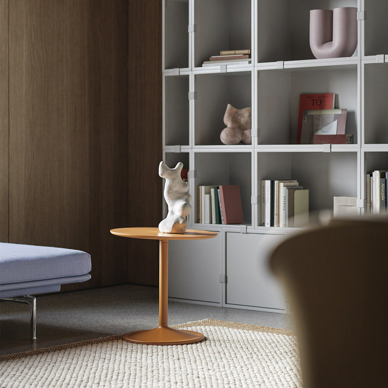 muuto | soft side table 48x48cm | orange laminate