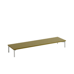 muuto | stacked storage system | podium with tube base 131cm | brown green + grey