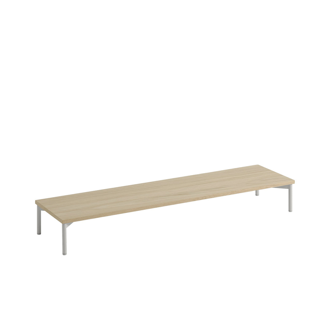 muuto | stacked storage system | podium with tube base 131cm | oak + grey