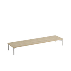 muuto | stacked storage system | podium with tube base 131cm | oak + grey