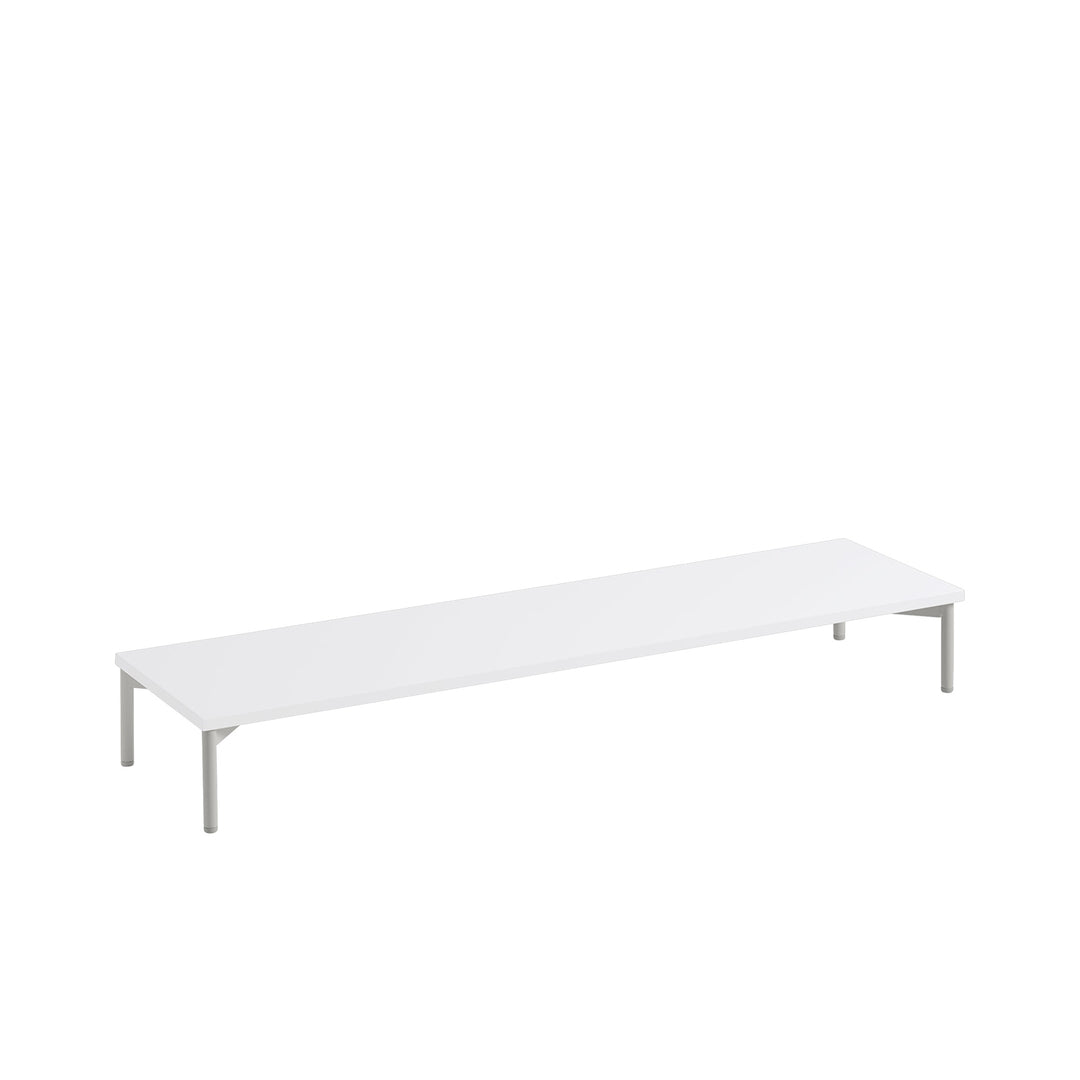 muuto | stacked storage system | podium with tube base 131cm | white + grey