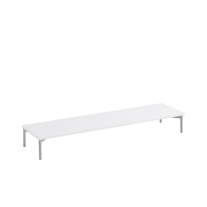 muuto | stacked storage system | podium with tube base 131cm | white + grey