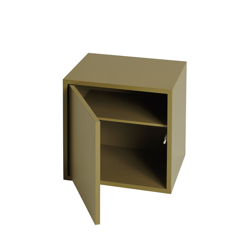 muuto | stacked storage | shelf for module with door | brown green