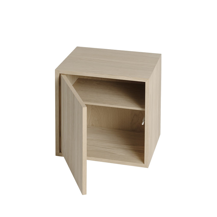 muuto | stacked storage system | shelf for module with door | oak