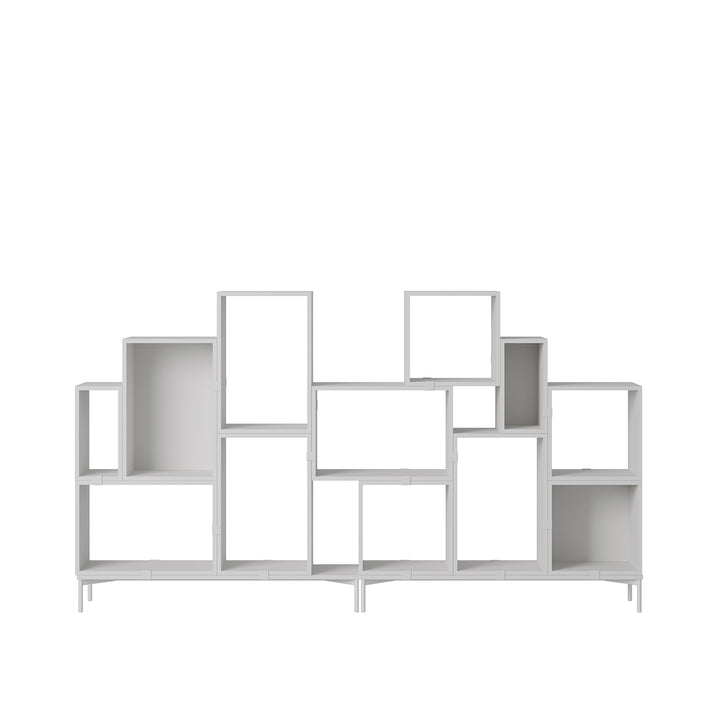 muuto | stacked storage system | podium with tube base 131cm | grey