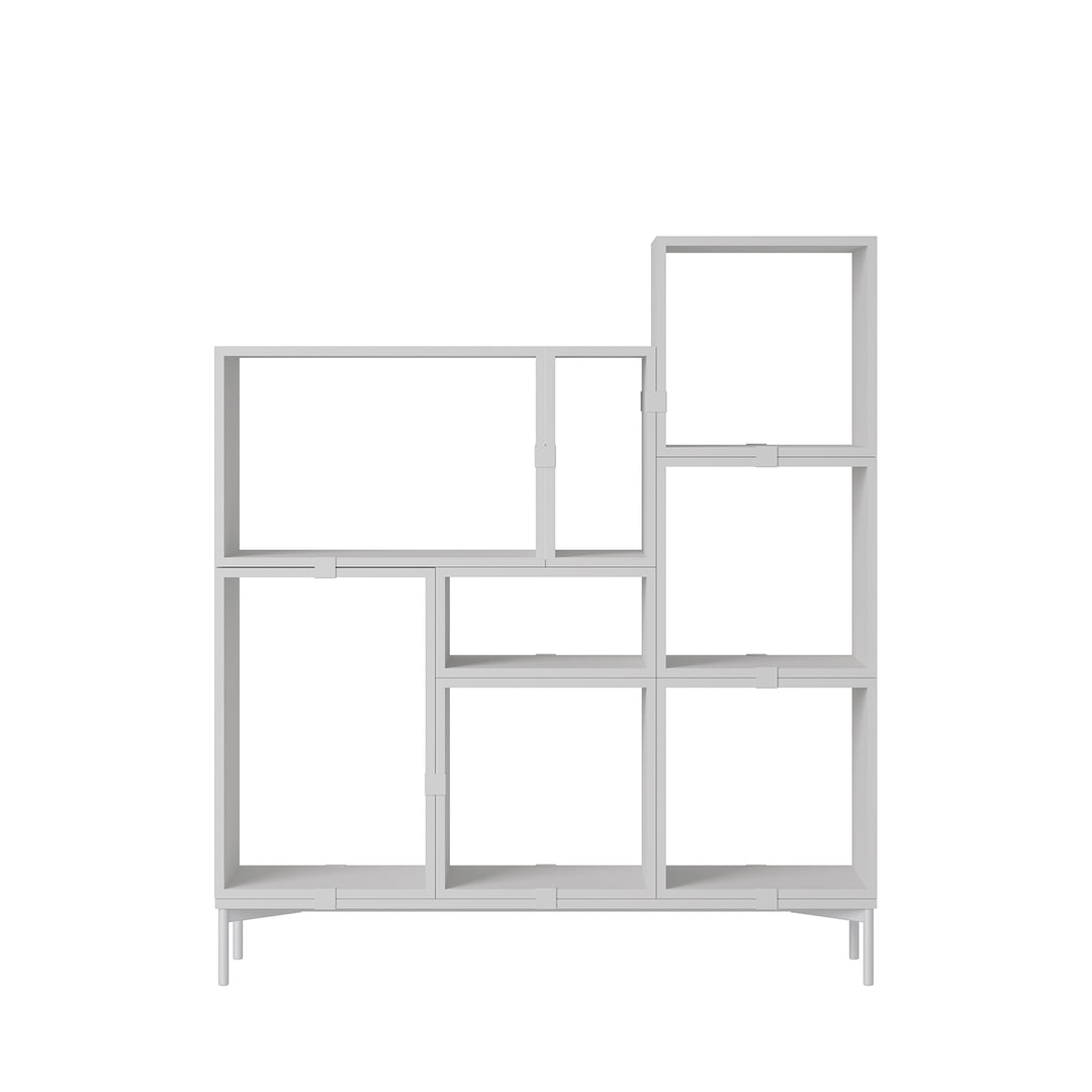 muuto | stacked storage system | podium with tube base 131cm | grey