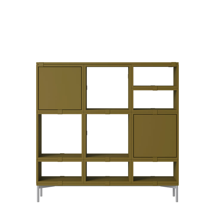 muuto | stacked storage system | brown green