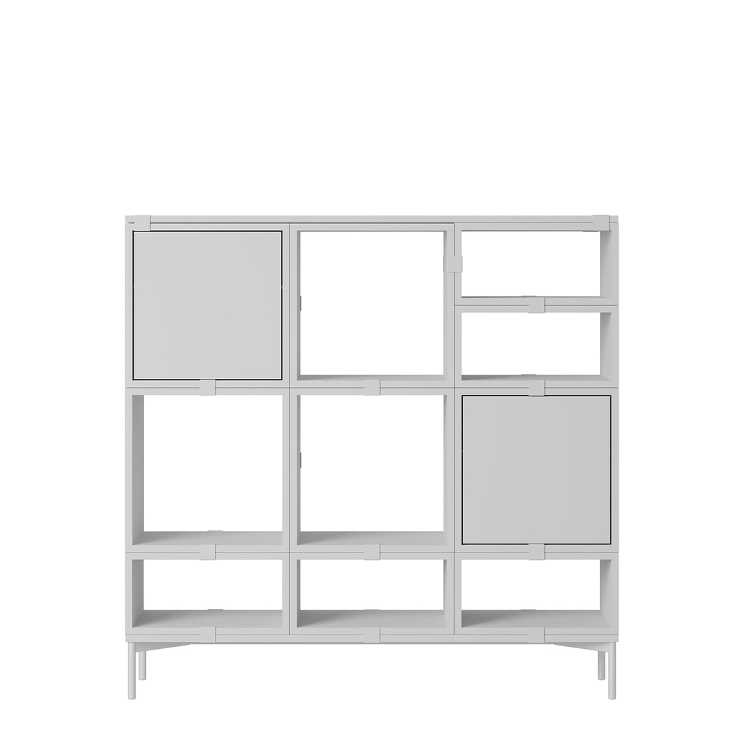 muuto | stacked storage system | podium with tube base 131cm | grey