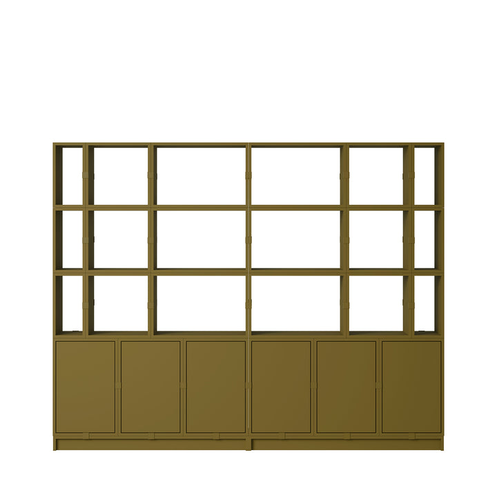 muuto | stacked storage system | plinth 131cm | brown green
