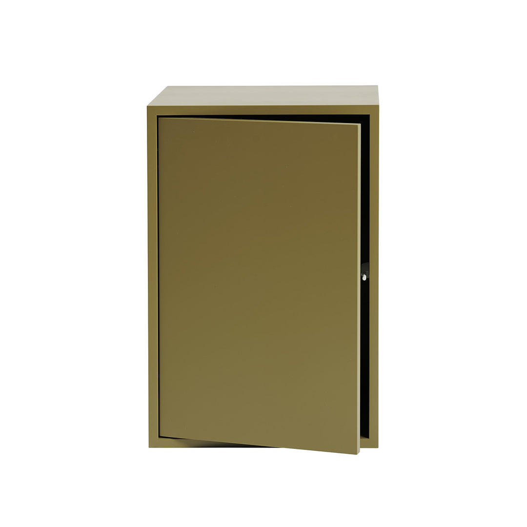 muuto | stacked storage system | shelf for module with door | brown green