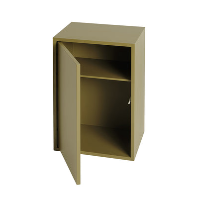 muuto | stacked storage | shelf for module with door | brown green