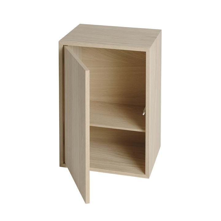 muuto | stacked storage system | shelf for module with door | oak