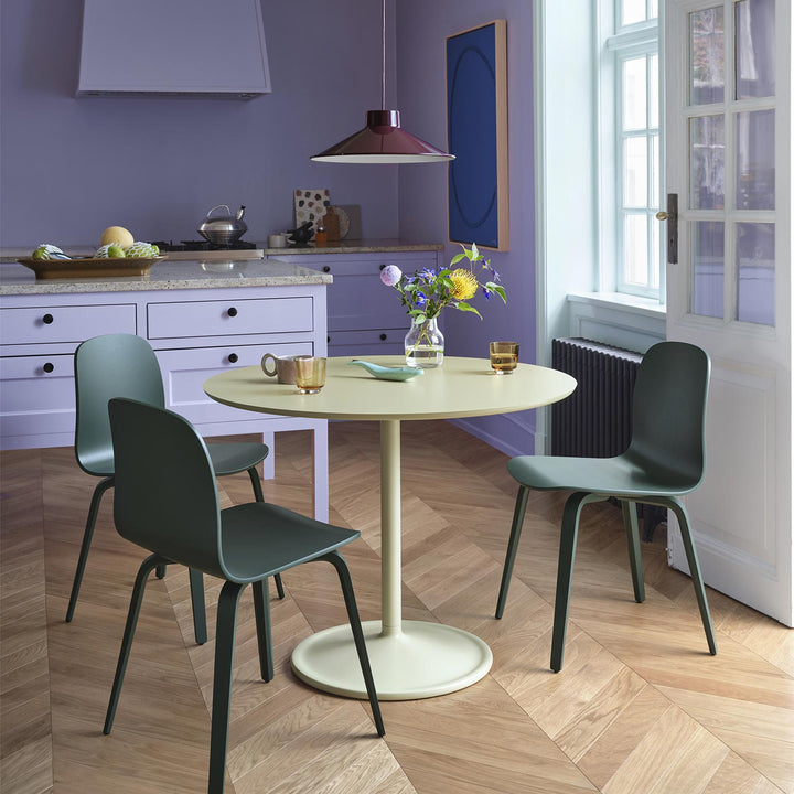 muuto | visu chair | wood base | dark green