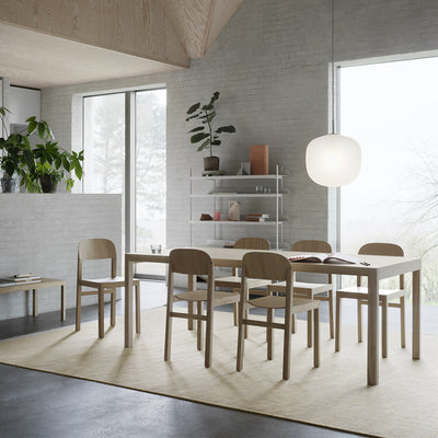 muuto | workshop table | oak + warm grey linoleum 200cm