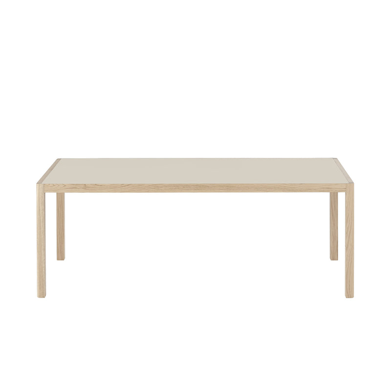 muuto | workshop table | oak + warm grey linoleum 200cm