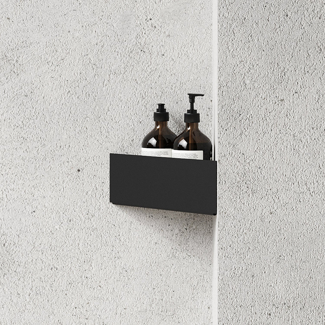 nichba | bath shelf corner | black - LC