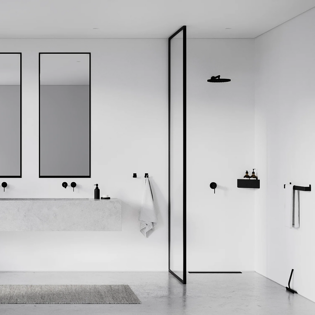 nichba | bath shelf corner | black - LC