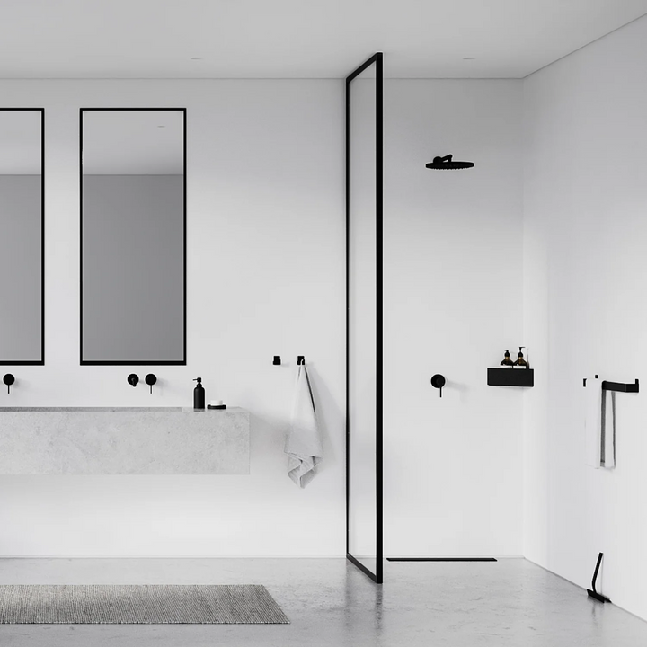 nichba | bath shelf corner | black - LC