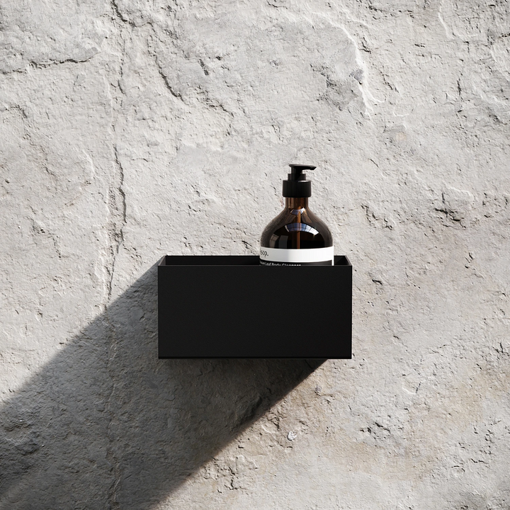 nichba | bath shelf 20 | black - LC