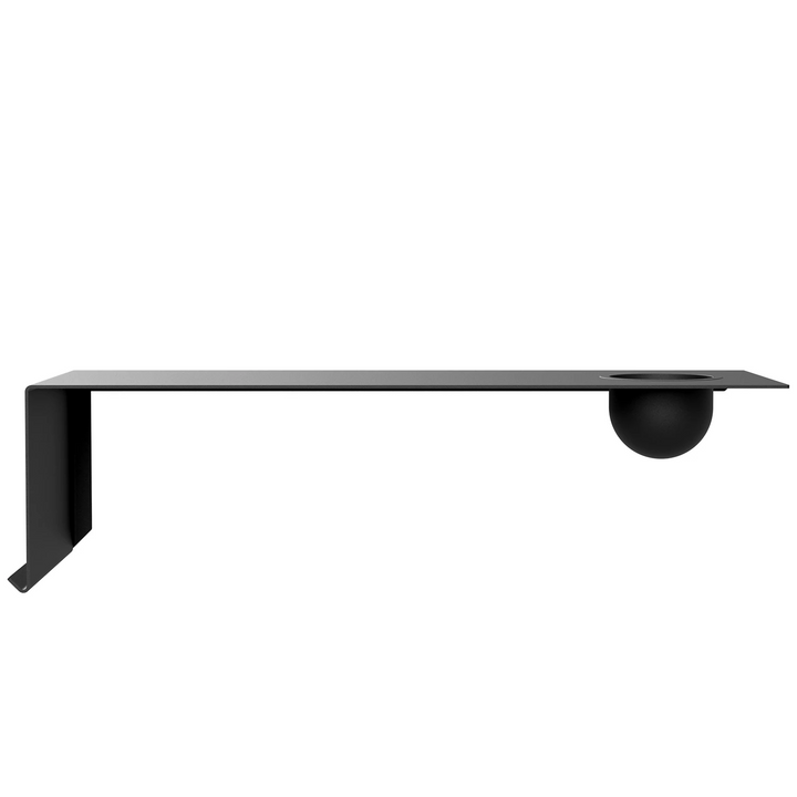 nichba | shelve01 | black left with bowl - LC