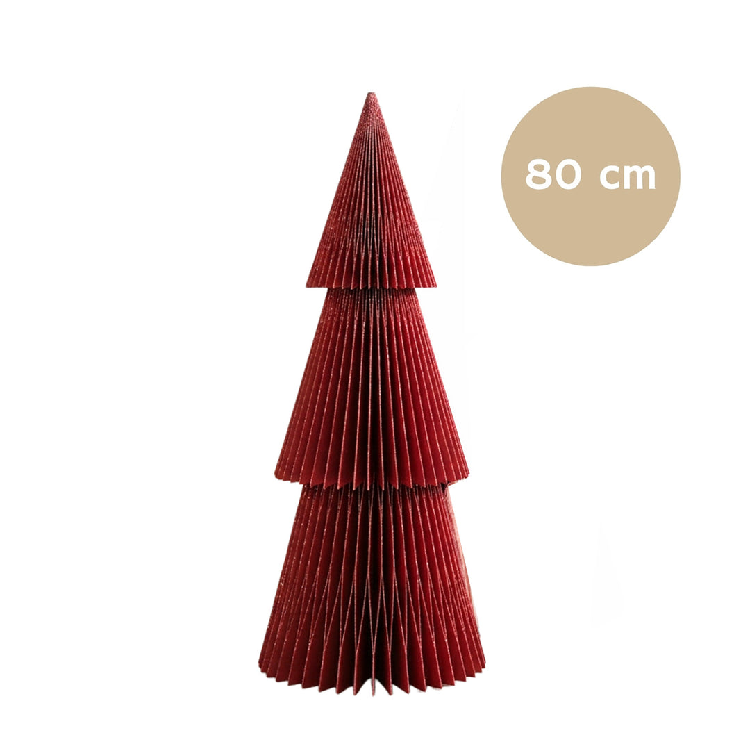 nordic rooms | deluxe tree tall | classic red glitter 80cm