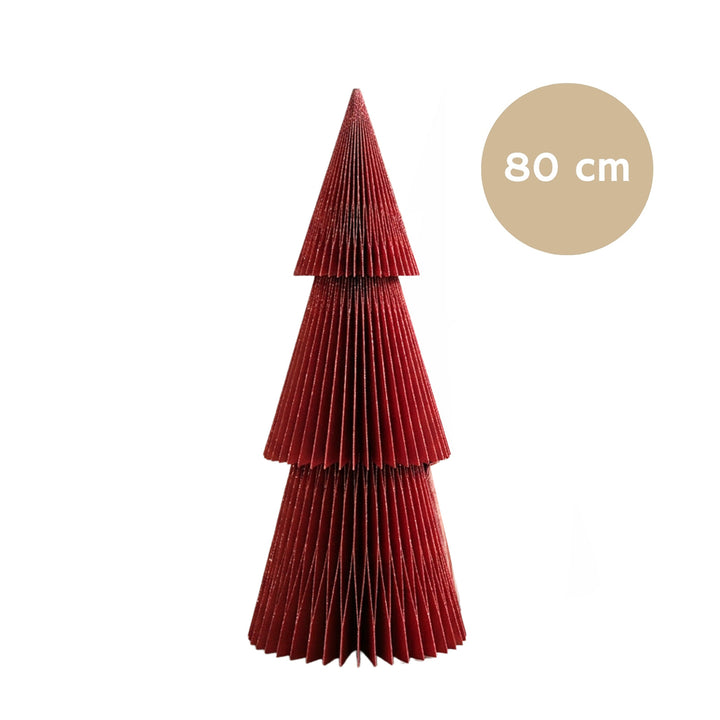nordic rooms | deluxe tree tall | classic red glitter 80cm