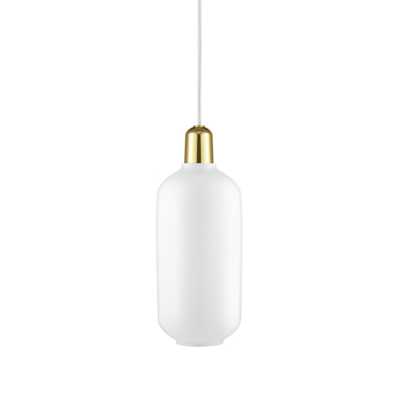 normann copenhagen | amp pendant lamp | white + brass | large