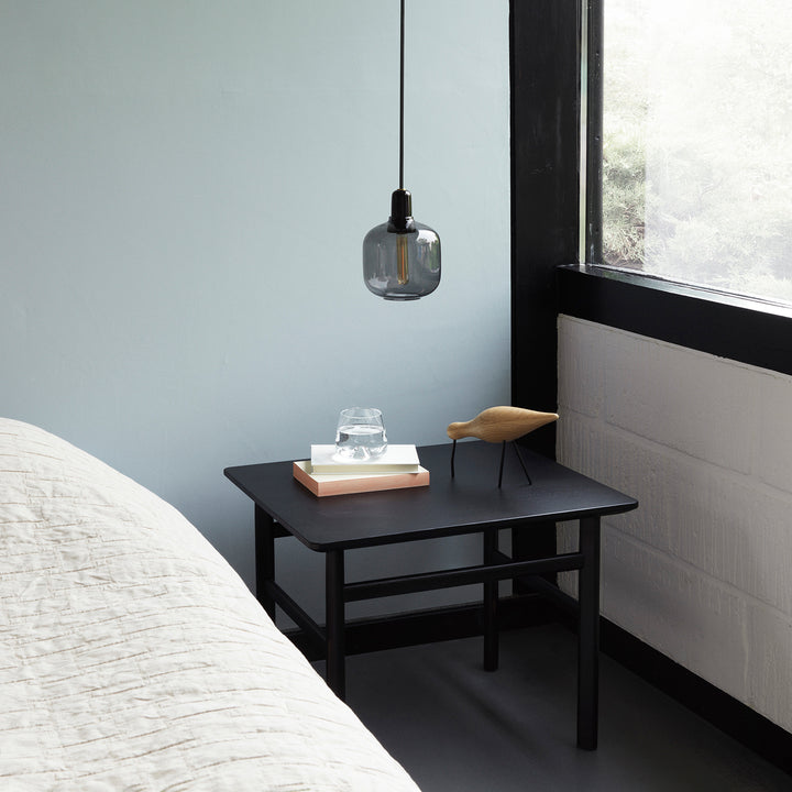 normann copenhagen | amp pendant lamp | smoke + black | small - EX DISPLAY
