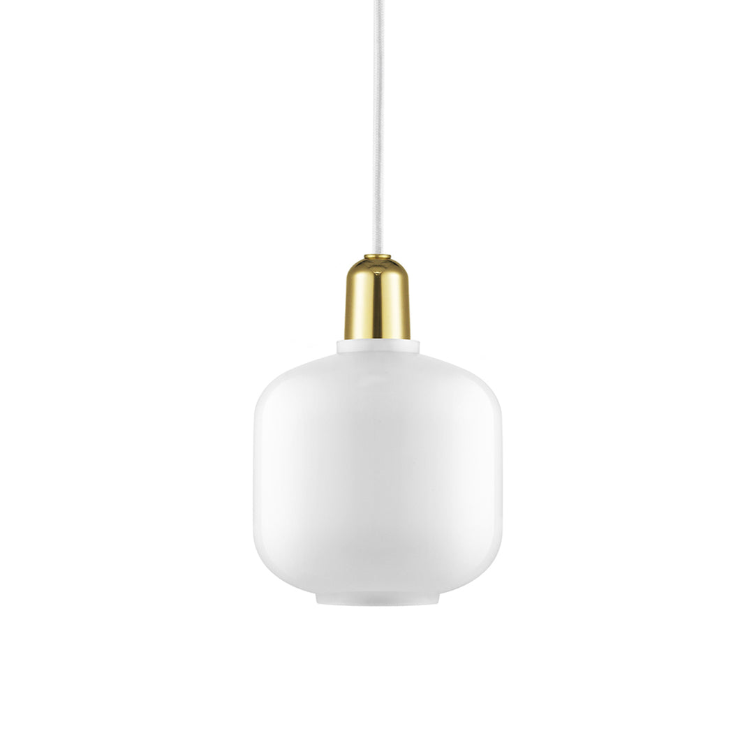 normann copenhagen | amp pendant lamp | white + brass | small