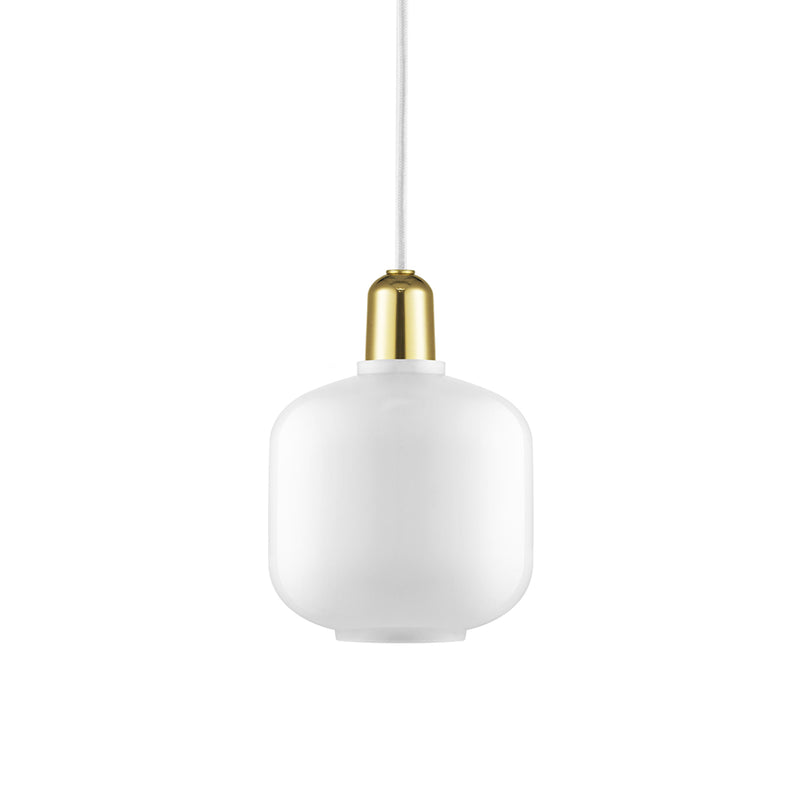 normann copenhagen | amp pendant lamp | white + brass | small