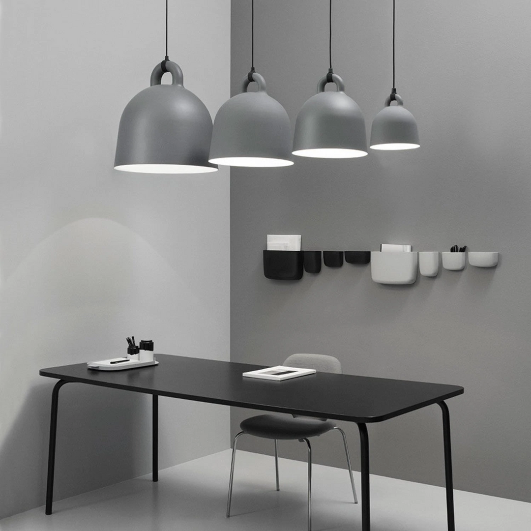 normann copenhagen | bell lamp | medium grey ~ DC