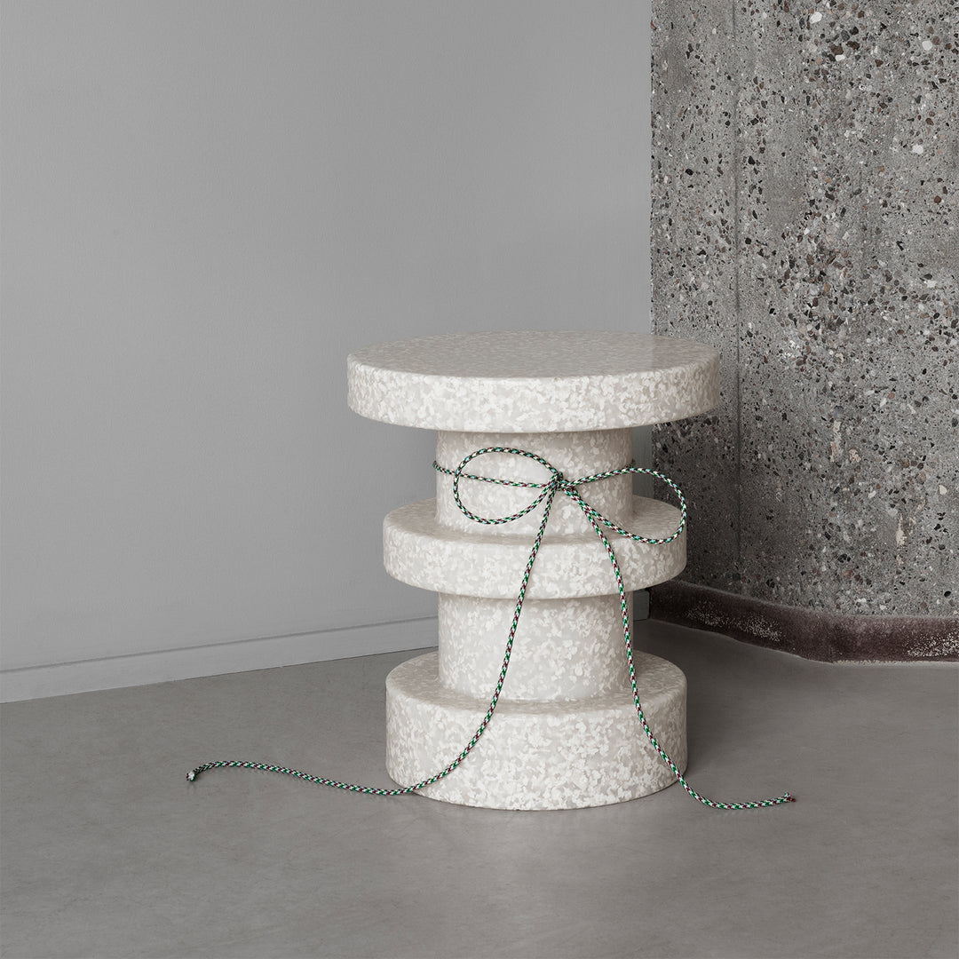 normann copenhagen | bit stool stack | white-white
