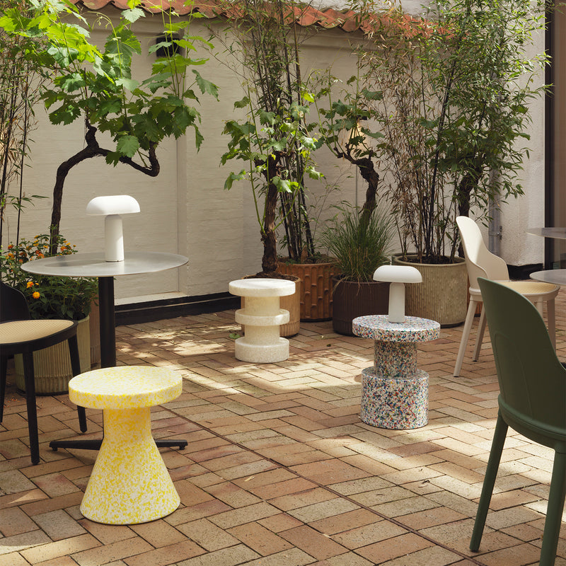 normann copenhagen | bit stool | white + multi
