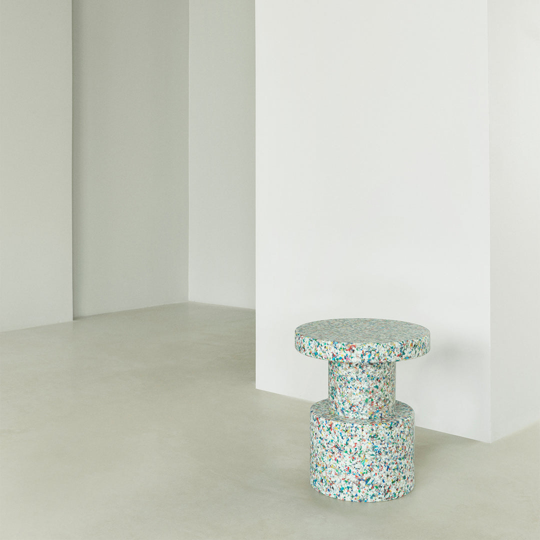 normann copenhagen | bit stool | white + multi
