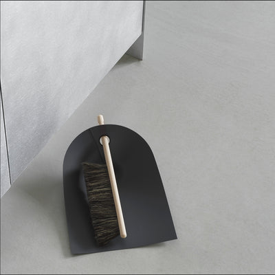 normann copenhagen | dustpan + broom | black