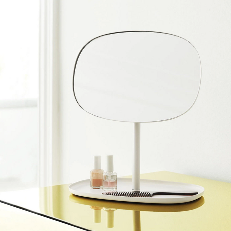 normann copenhagen | flip table mirror | white