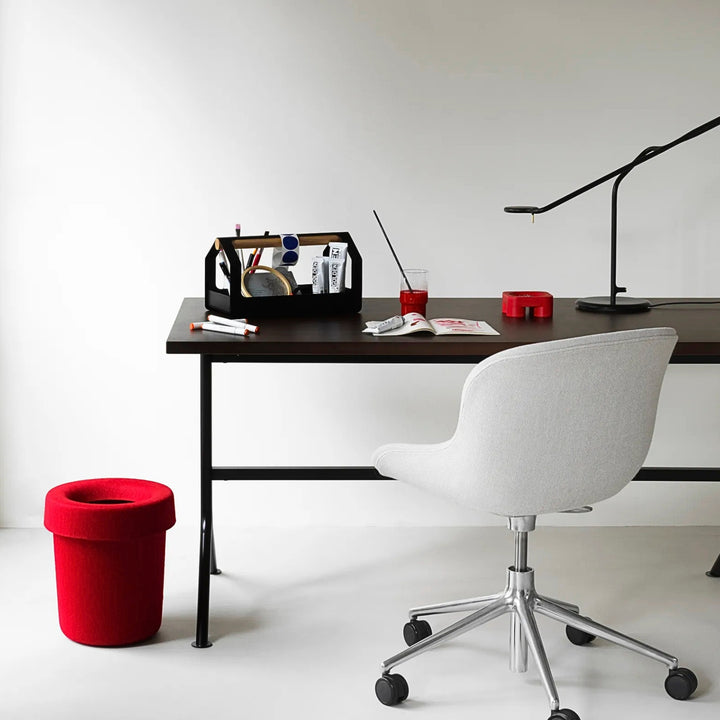 normann copenhagen | hide office bin | bright red
