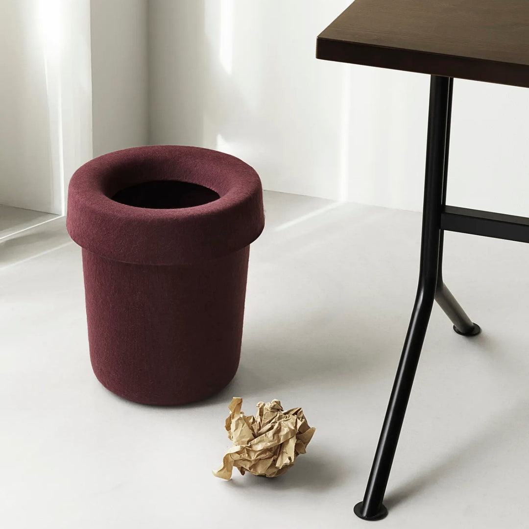 normann copenhagen | hide office bin | burgundy