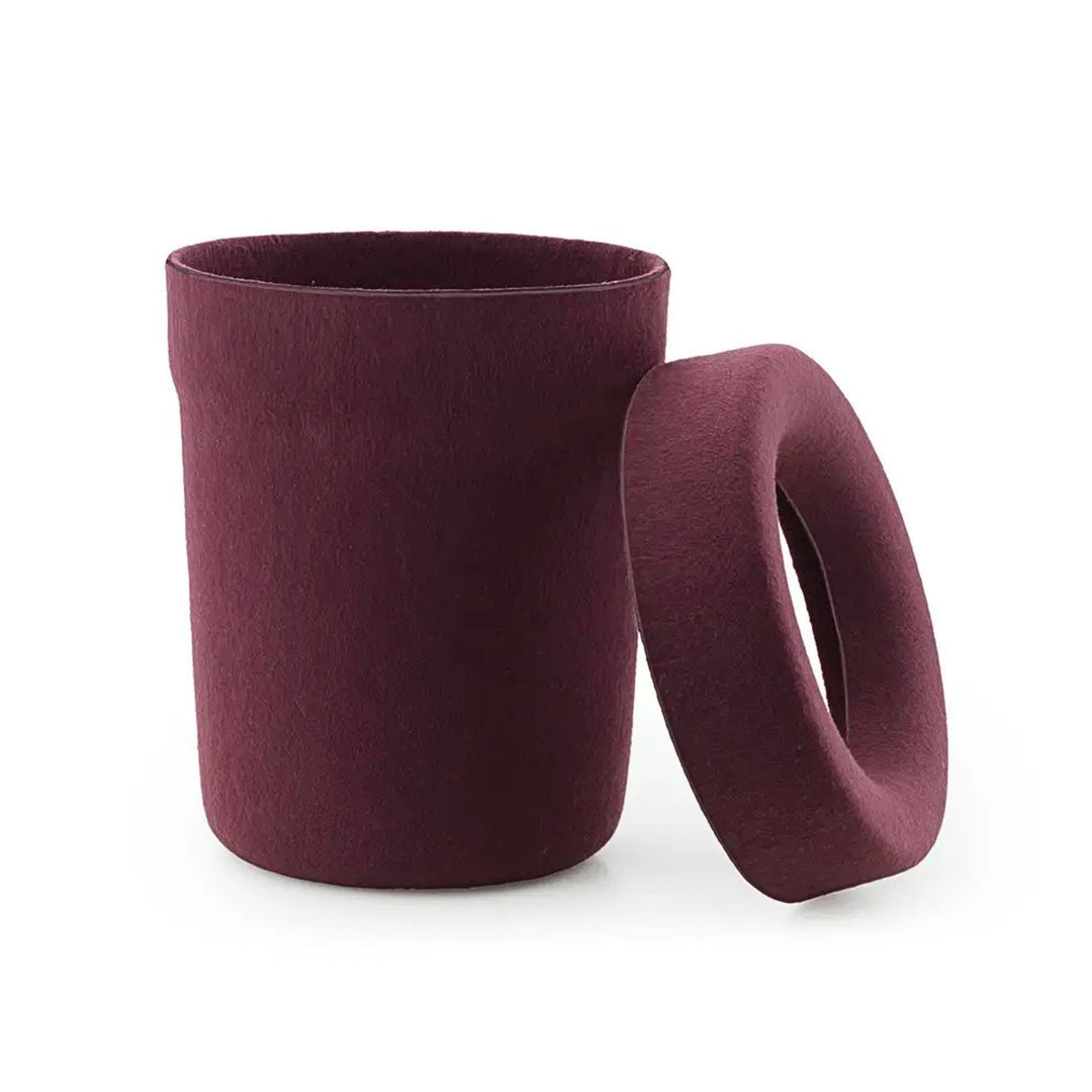 normann copenhagen | hide office bin | burgundy